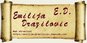Emilija Dražilović vizit kartica
